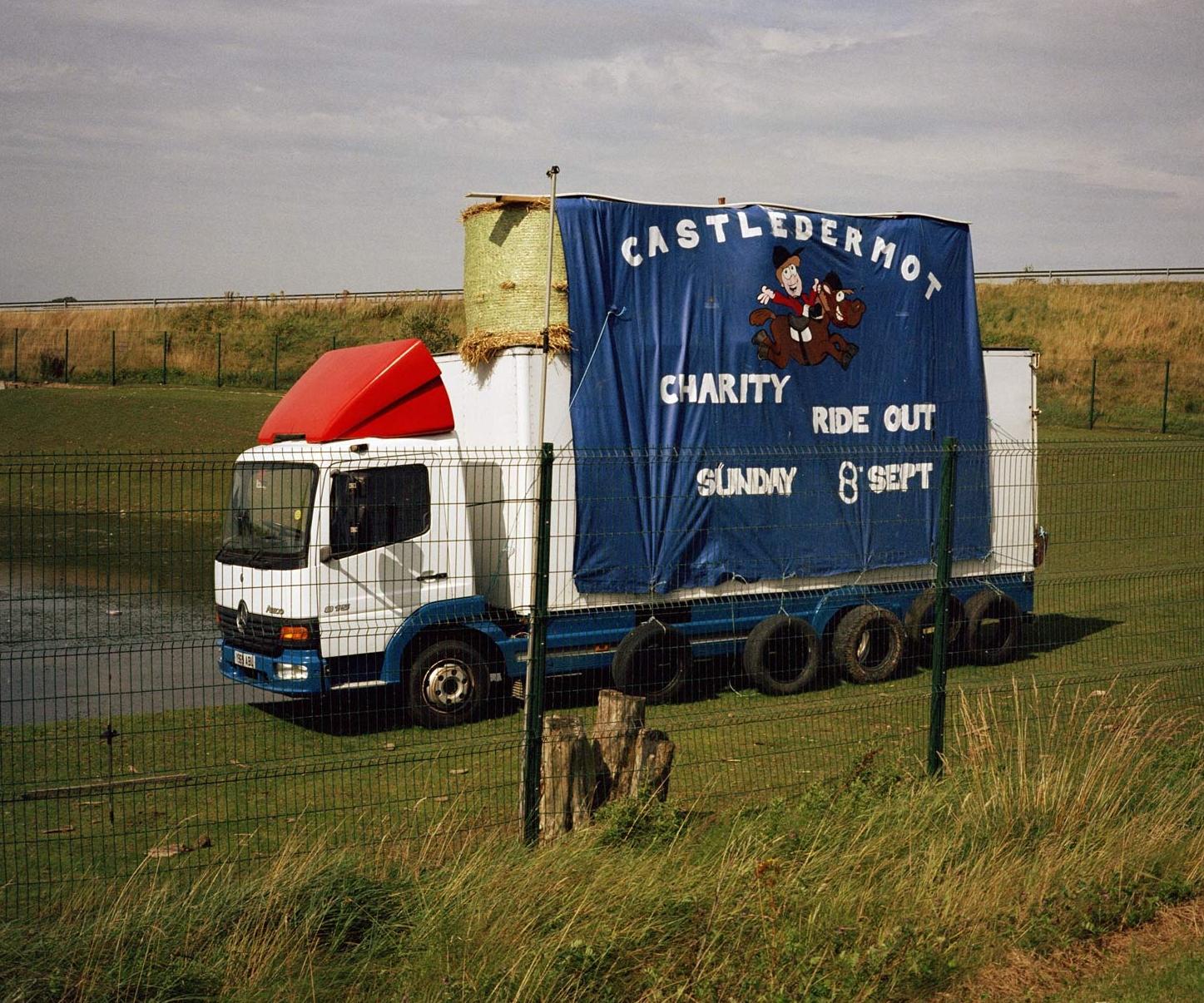 Next Exit documents the <br> shifting population of mad, <br> bad, unauthorised advertisements <br> on Ireland’s roadsides. <br> 1 of 24